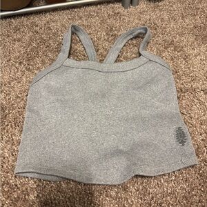 FP Movement Gray Ribbed Tank Top